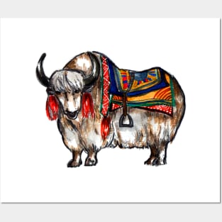 Tibetan yak Posters and Art